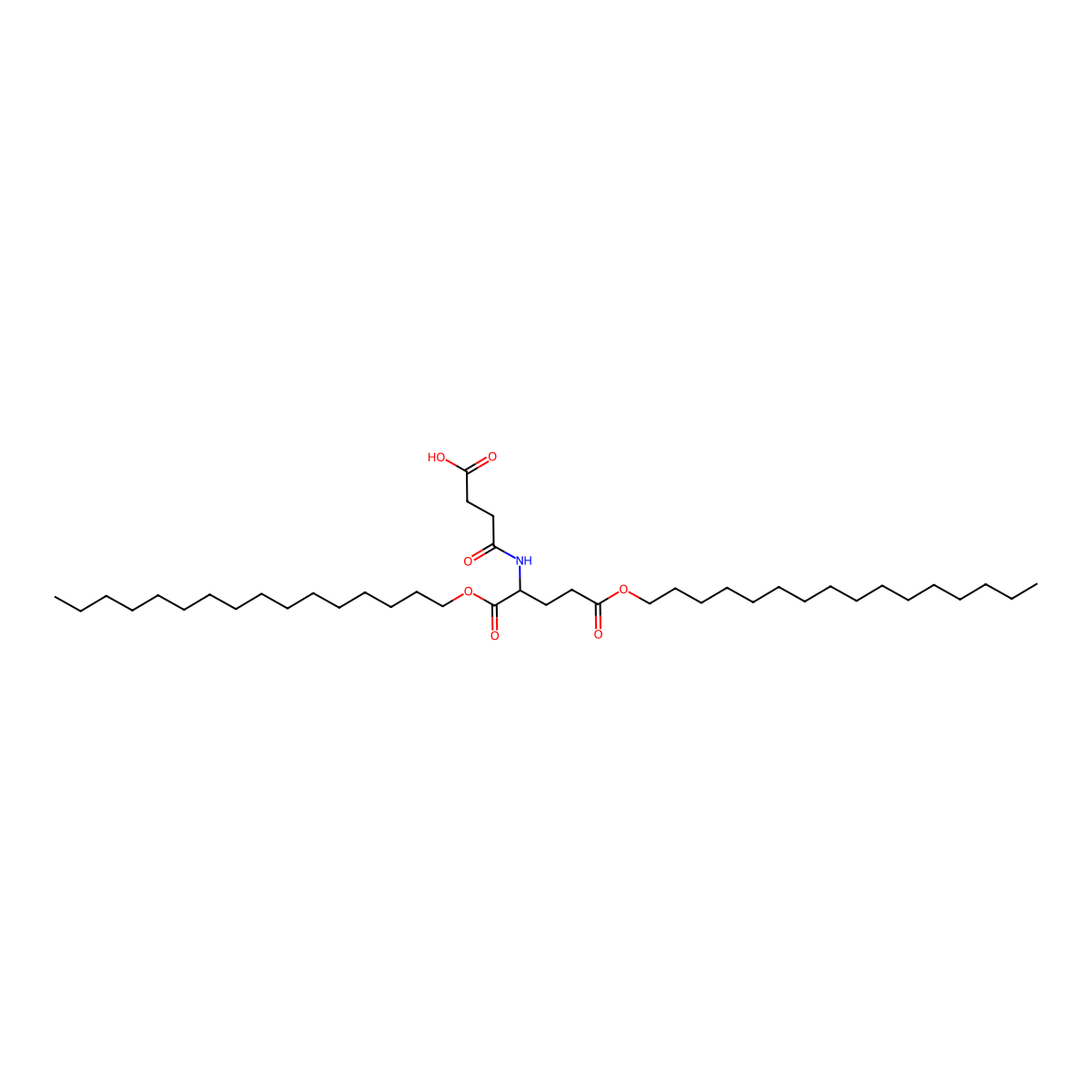 (S)-4-((1,5-Bis(hexadecyloxy)-1,5-dioxopentan-2-yl)amino)-4-oxobutanoic acid molecular structure, CAS 125401-63-0