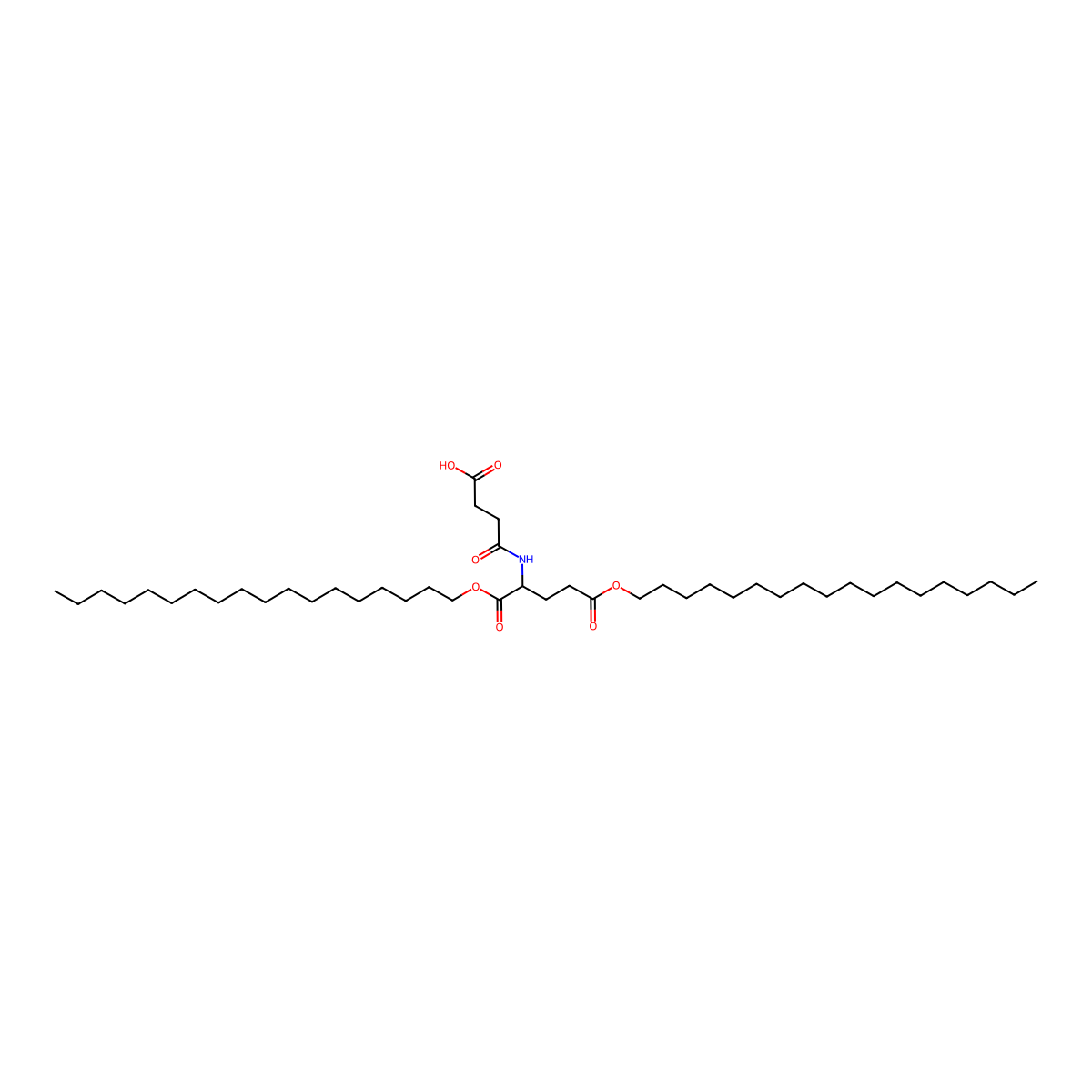 1,5-Dioctadecyl N-(3-carboxy-1-oxopropyl)-L-glutamate molecular structure, CAS 125401-64-1