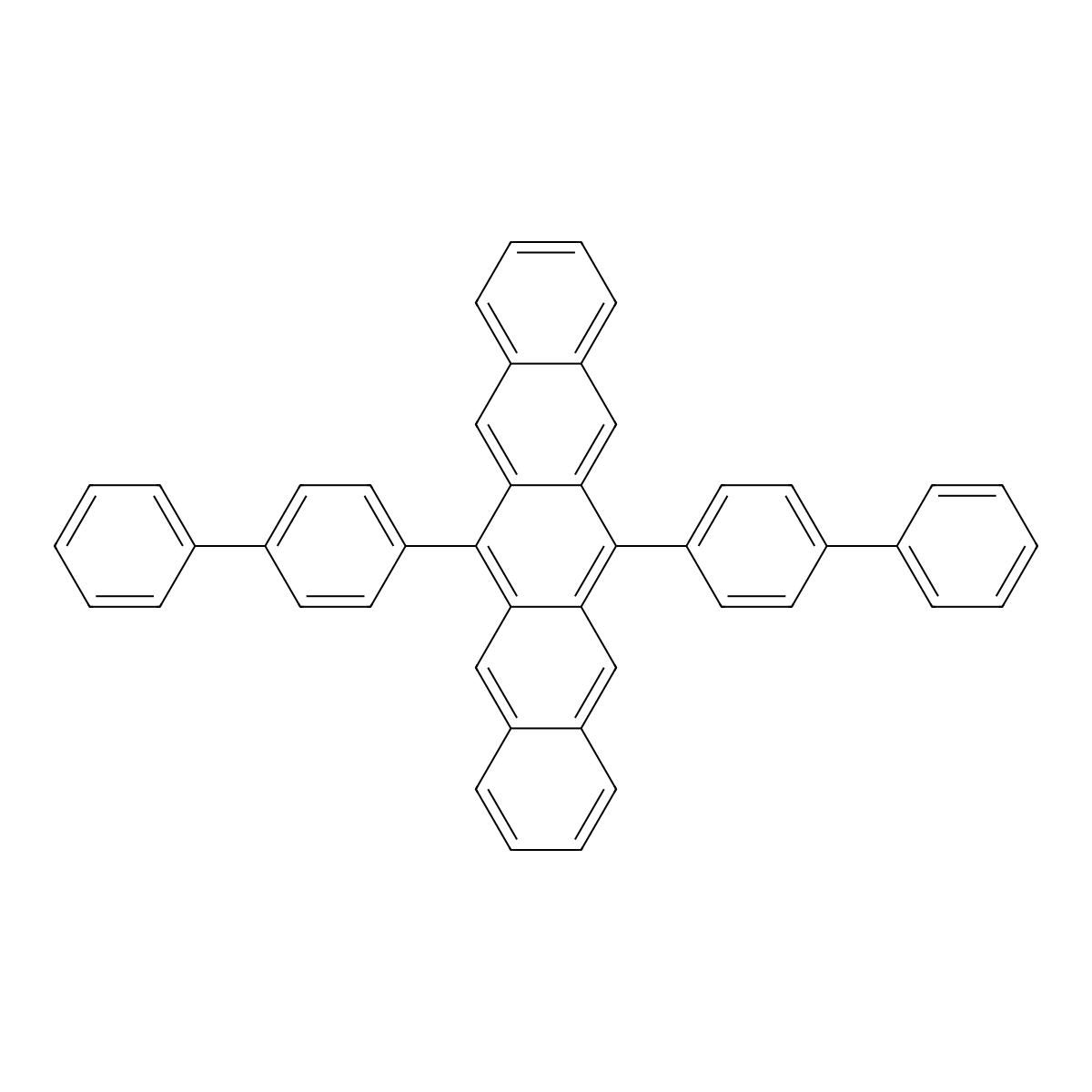 6,13-Bis(4-biphenylyl)pentacene molecular structure, CAS 1254039-84-3