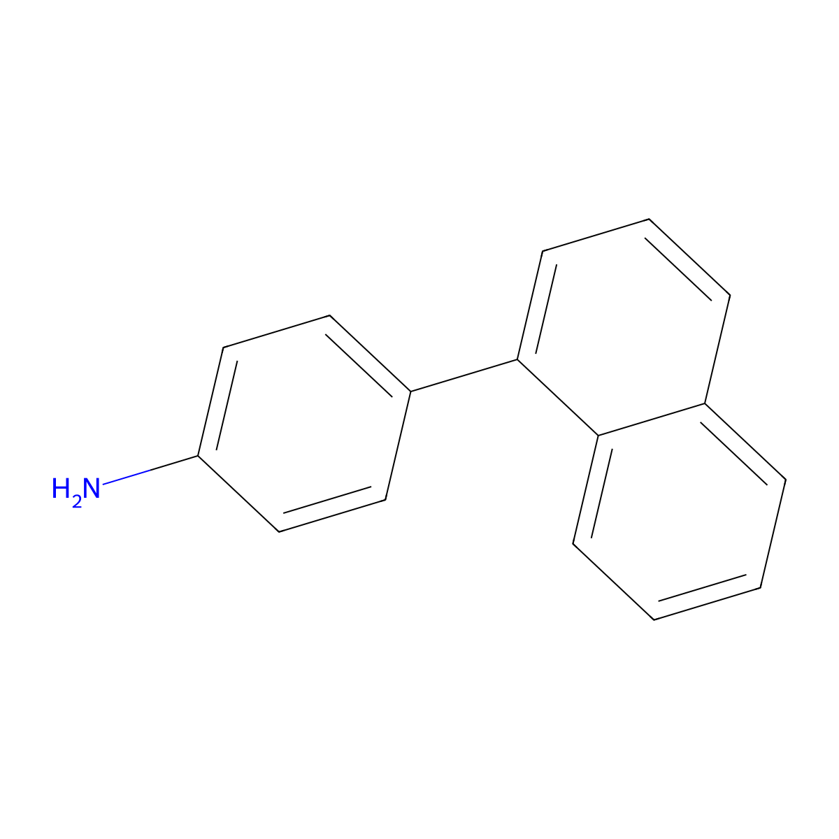 Benzenamine, 4-(1-naphthalenyl)- molecular structure, CAS 125404-00-4
