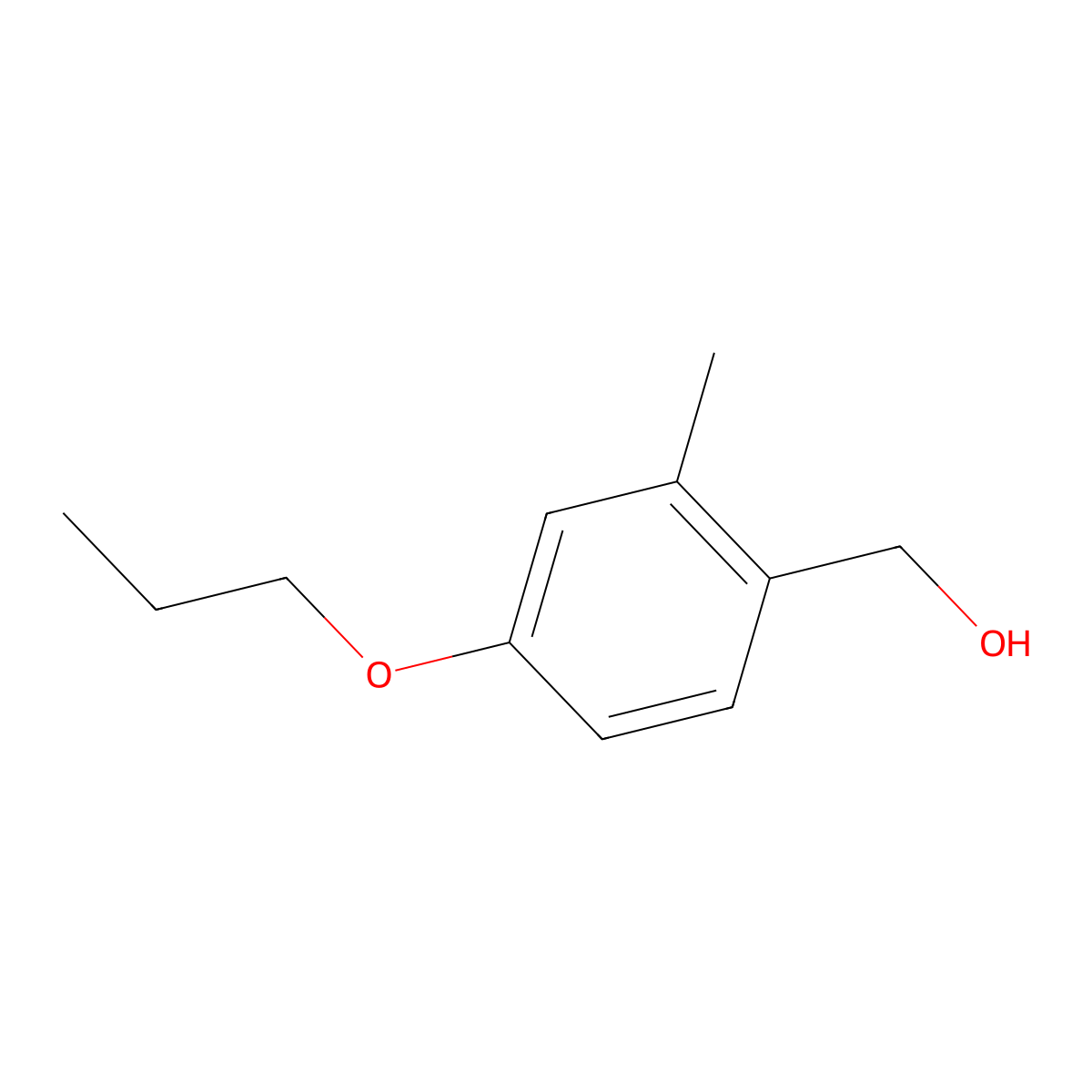 (2-Methyl-4-propoxyphenyl)methanol molecular structure, CAS 1254062-63-9