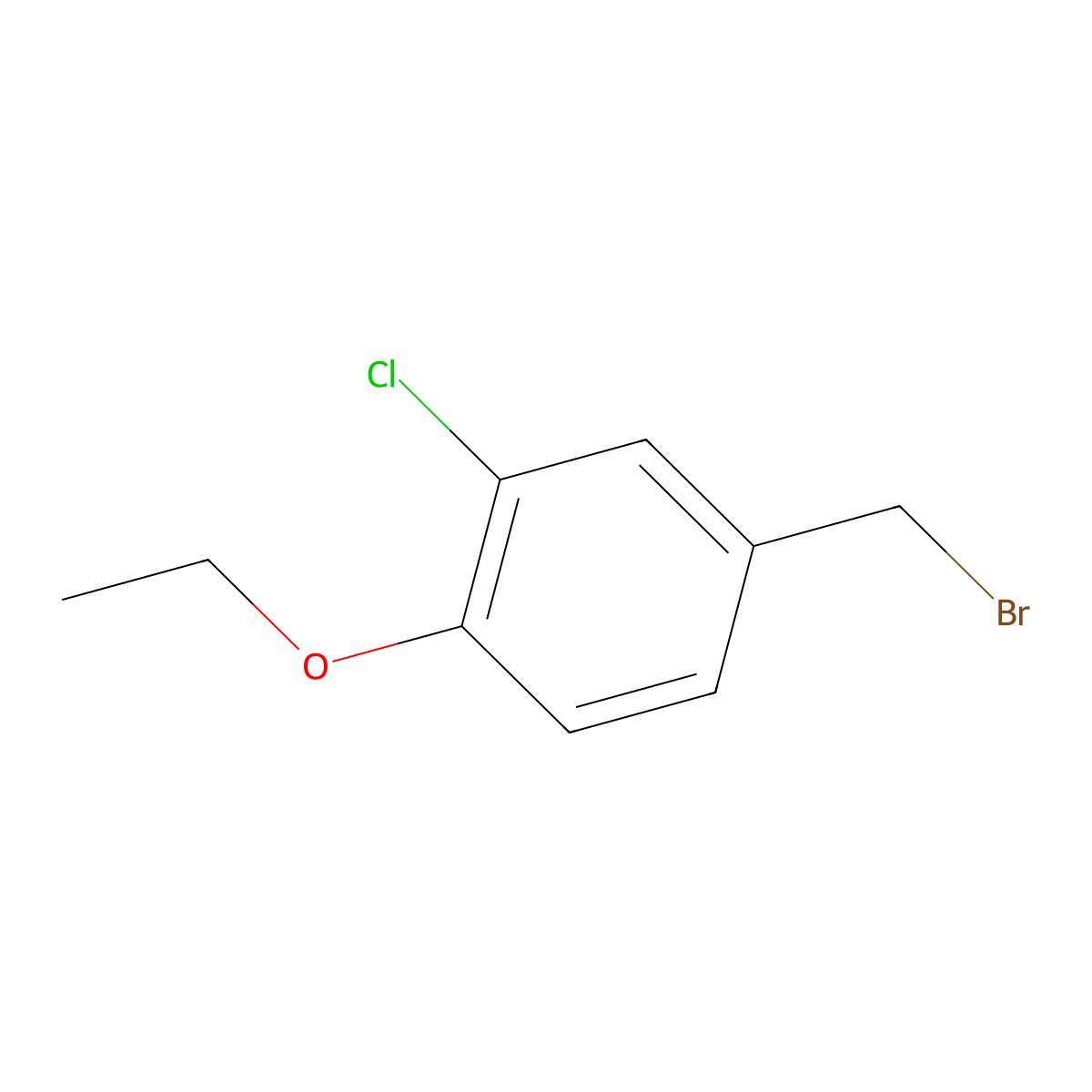 4-(Bromomethyl)-2-chloro-1-ethoxybenzene molecular structure, CAS 1254062-93-5