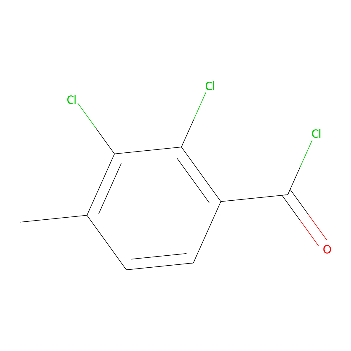 2,3-Dichloro-4-methylbenzoyl chloride molecular structure, CAS 1254073-63-6