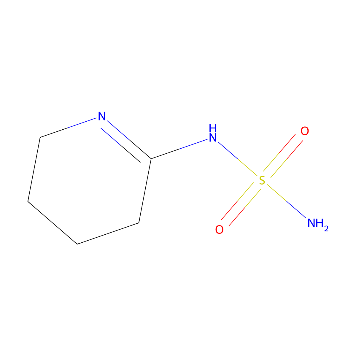 N-[(2E)-piperidin-2-ylidene]aminosulfonamide molecular structure, CAS 1254099-79-0