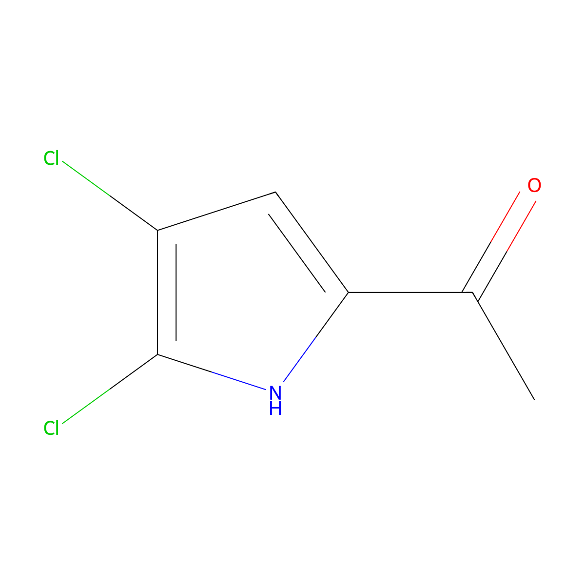 1-(4,5-Dichloro-1H-pyrrol-2-yl)ethan-1-one molecular structure, CAS 1254110-85-4