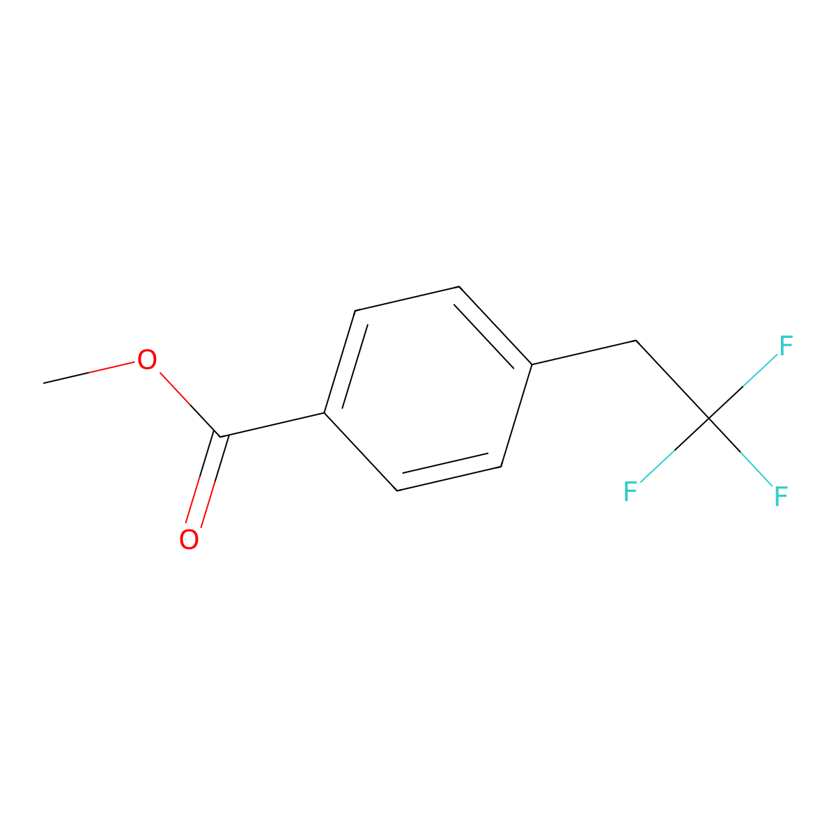 Methyl 4-(2,2,2-trifluoroethyl)benzoate molecular structure, CAS 1254114-69-6