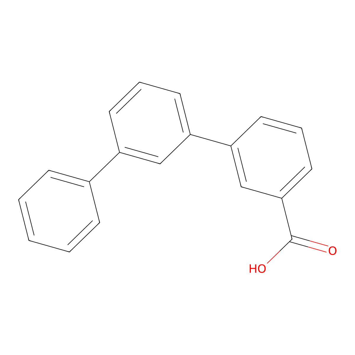 3-{[1,1'-Biphenyl]-3-yl}benzoic acid molecular structure, CAS 1254118-09-6