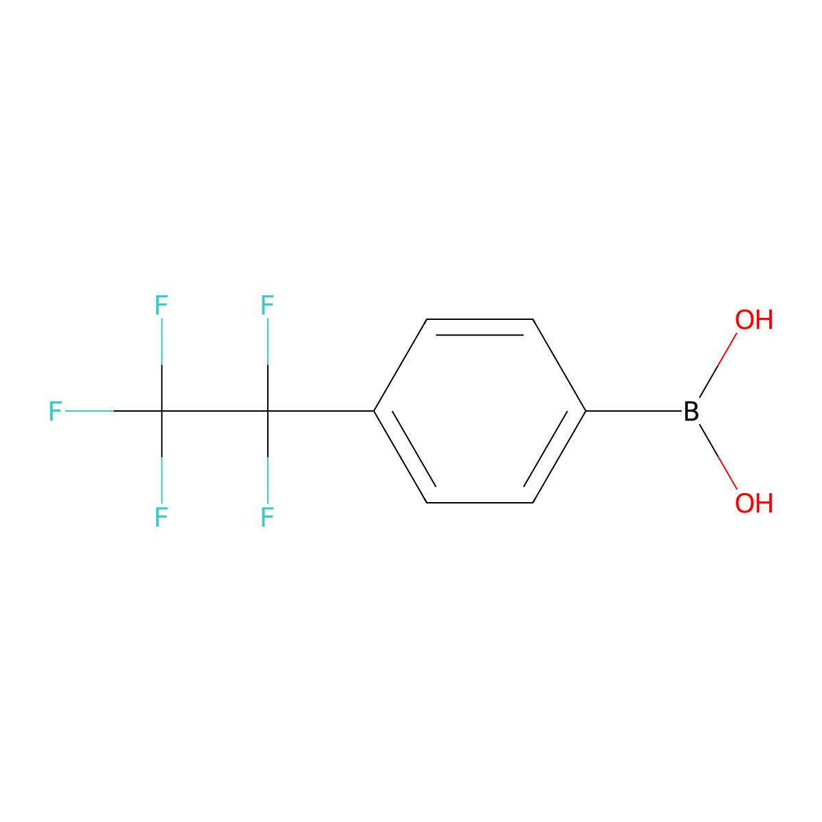 4-Pentafluoroethylphenylboronic acid molecular structure, CAS 1254118-20-1