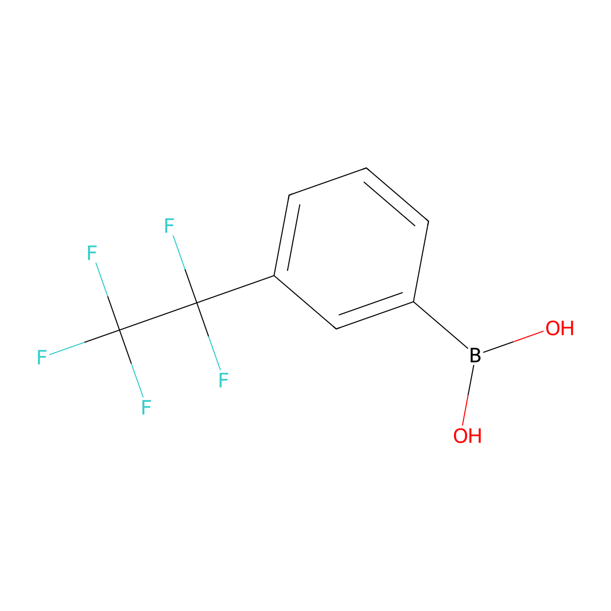 [3-(Pentafluoroethyl)phenyl]boronic acid molecular structure, CAS 1254118-22-3