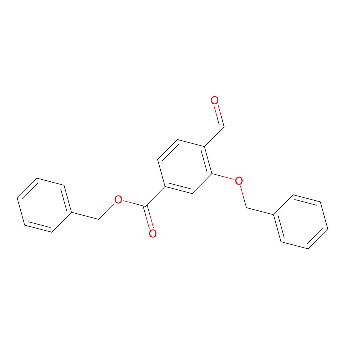 Benzyl 3-(benzyloxy)-4-formylbenzoate molecular structure, CAS 1254119-22-6