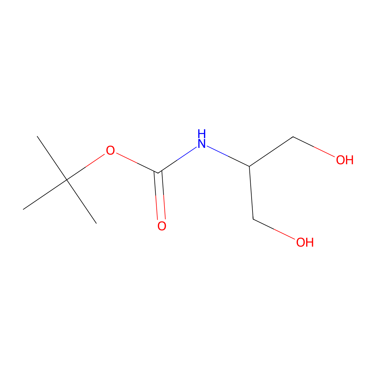 N-Boc-serinol molecular structure, CAS 125414-41-7