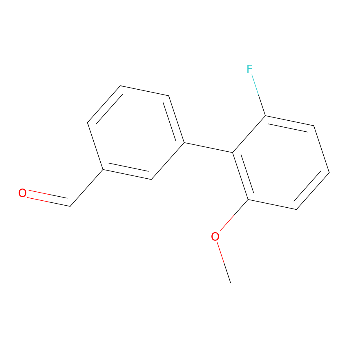 2'-Fluoro-6'-methoxy[1,1'-biphenyl]-3-carboxaldehyde molecular structure, CAS 1254163-04-6