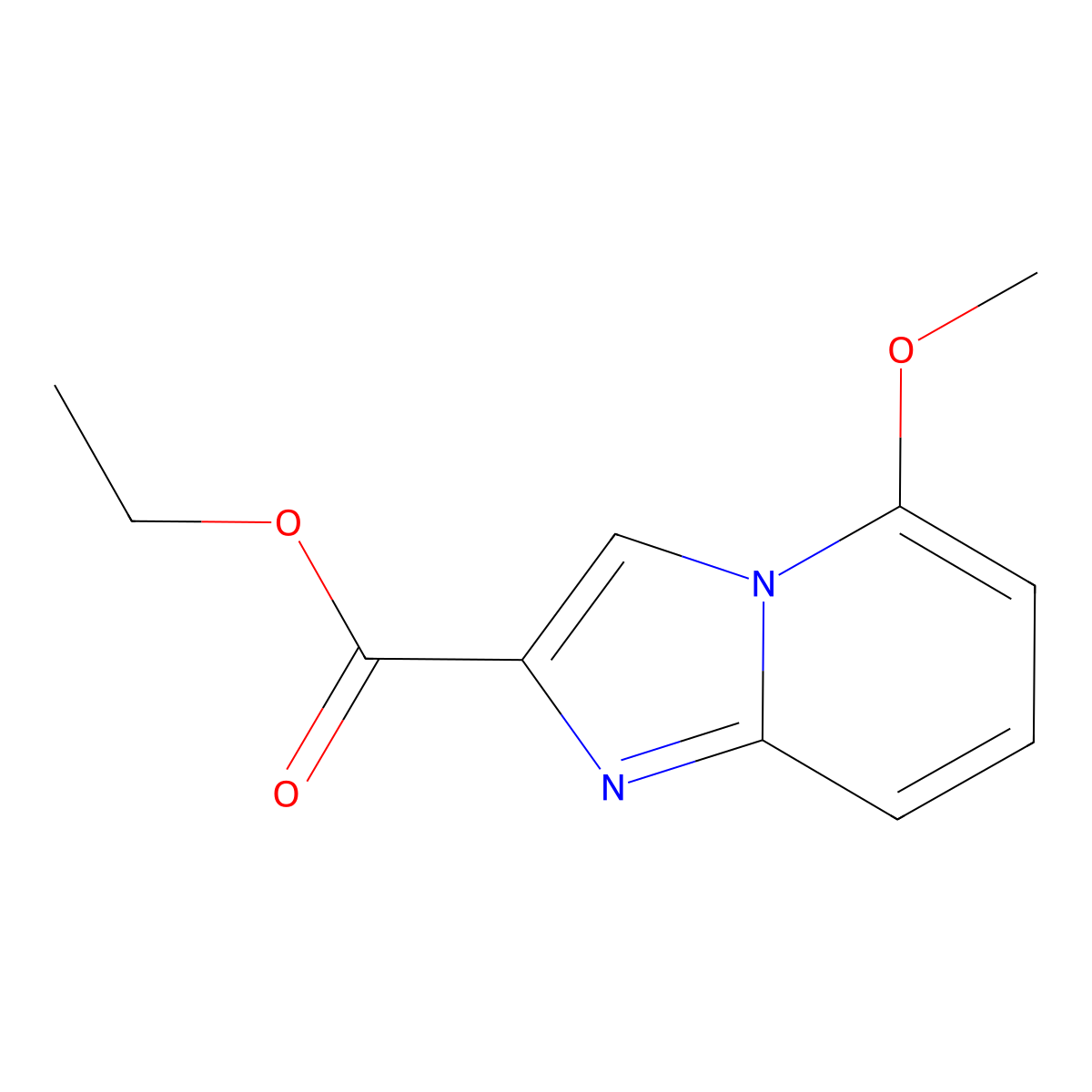 Ethyl 5-methoxyimidazo[1,2-a]pyridine-2-carboxylate molecular structure, CAS 1254170-70-1