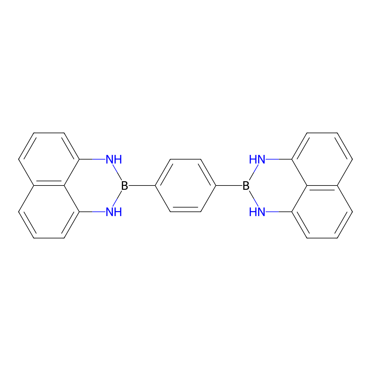 1,4-Bis(1H-naphtho[1,8-de][1,3,2]diazaborinin-2(3H)-yl)benzene molecular structure, CAS 1254172-22-9
