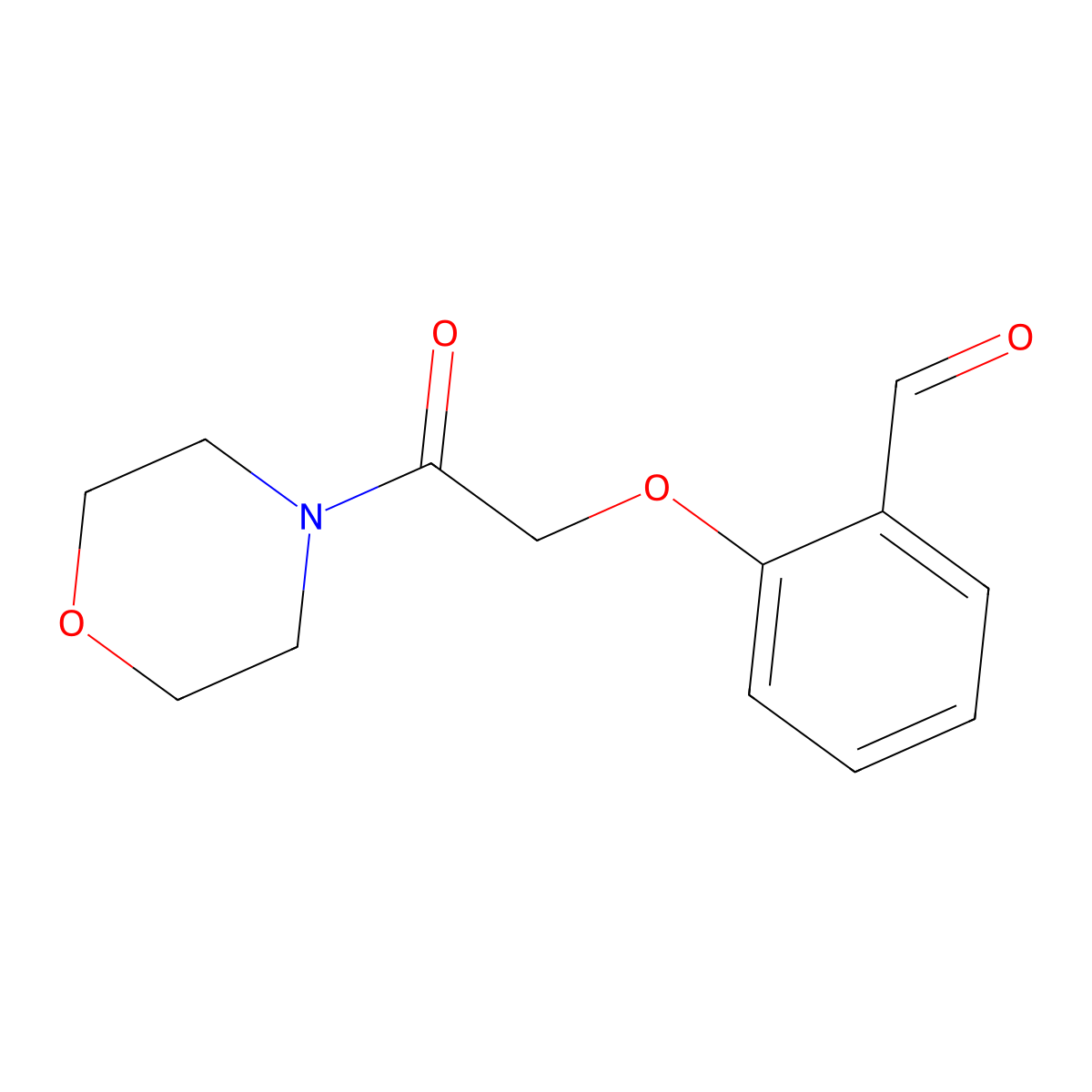 2-(2-Morpholin-4-yl-2-oxoethoxy)benzaldehyde molecular structure, CAS 125418-84-0