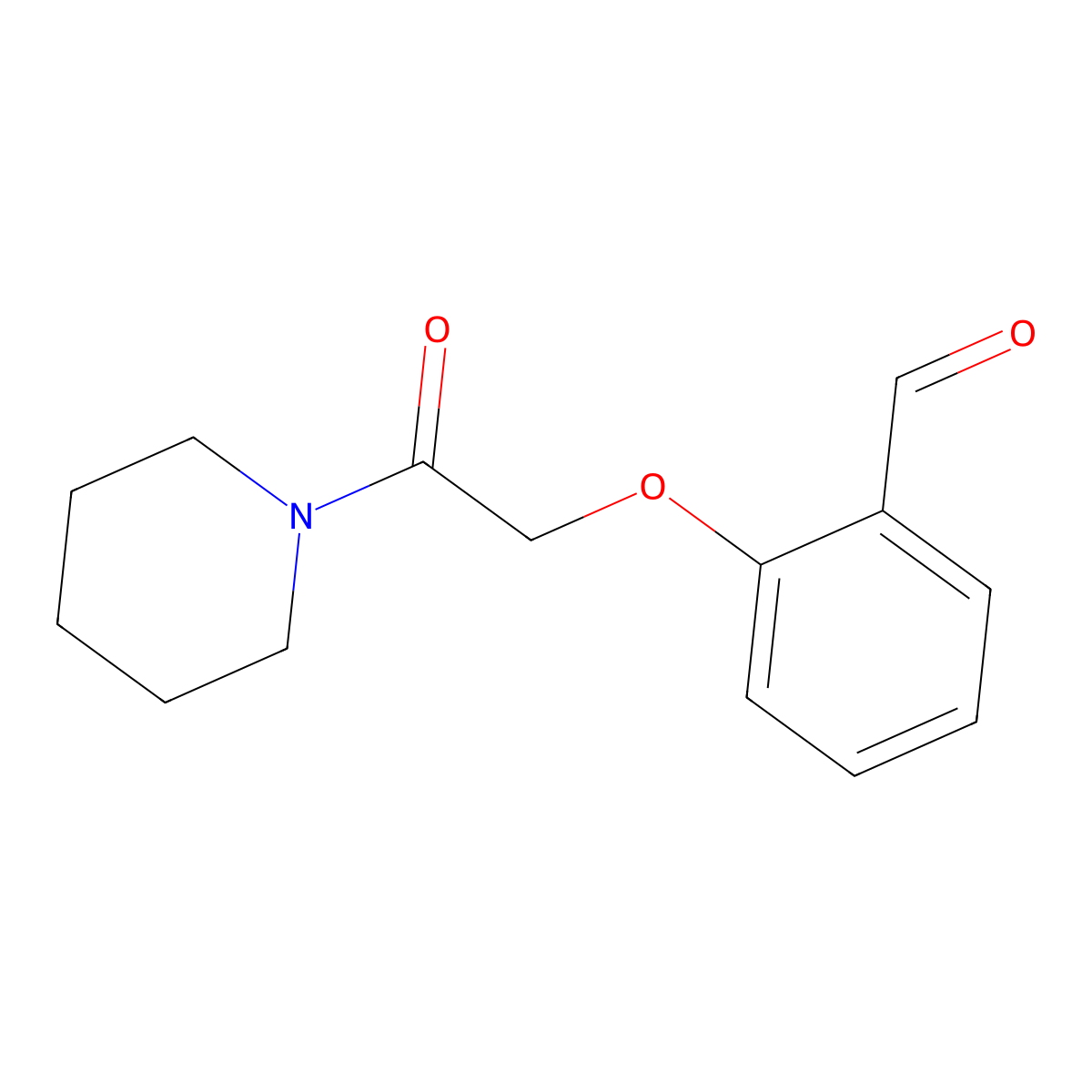 2-[2-Oxo-2-(1-piperidinyl)ethoxy]benzaldehyde molecular structure, CAS 125418-89-5