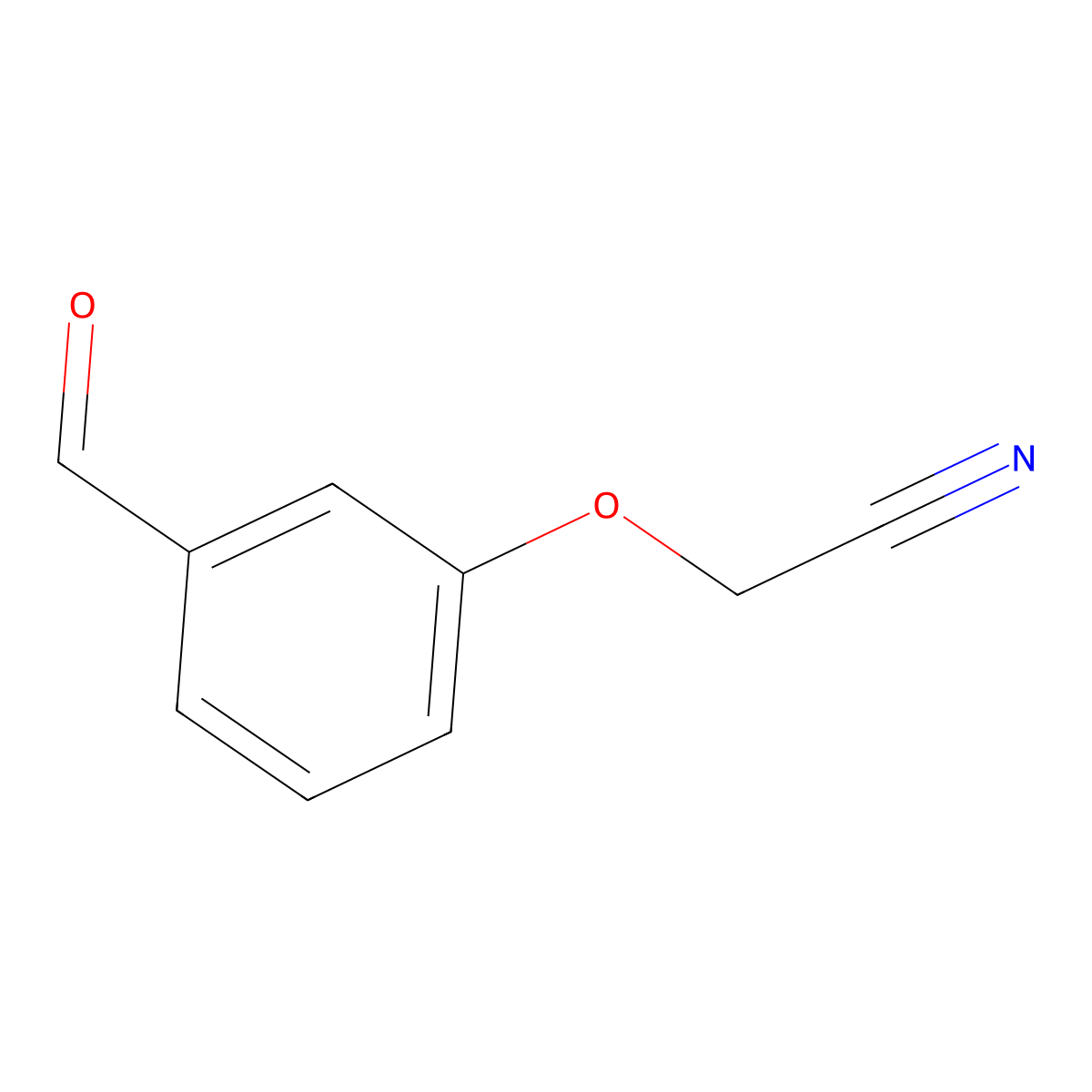2-(3-Formylphenoxy)acetonitrile molecular structure, CAS 125418-90-8
