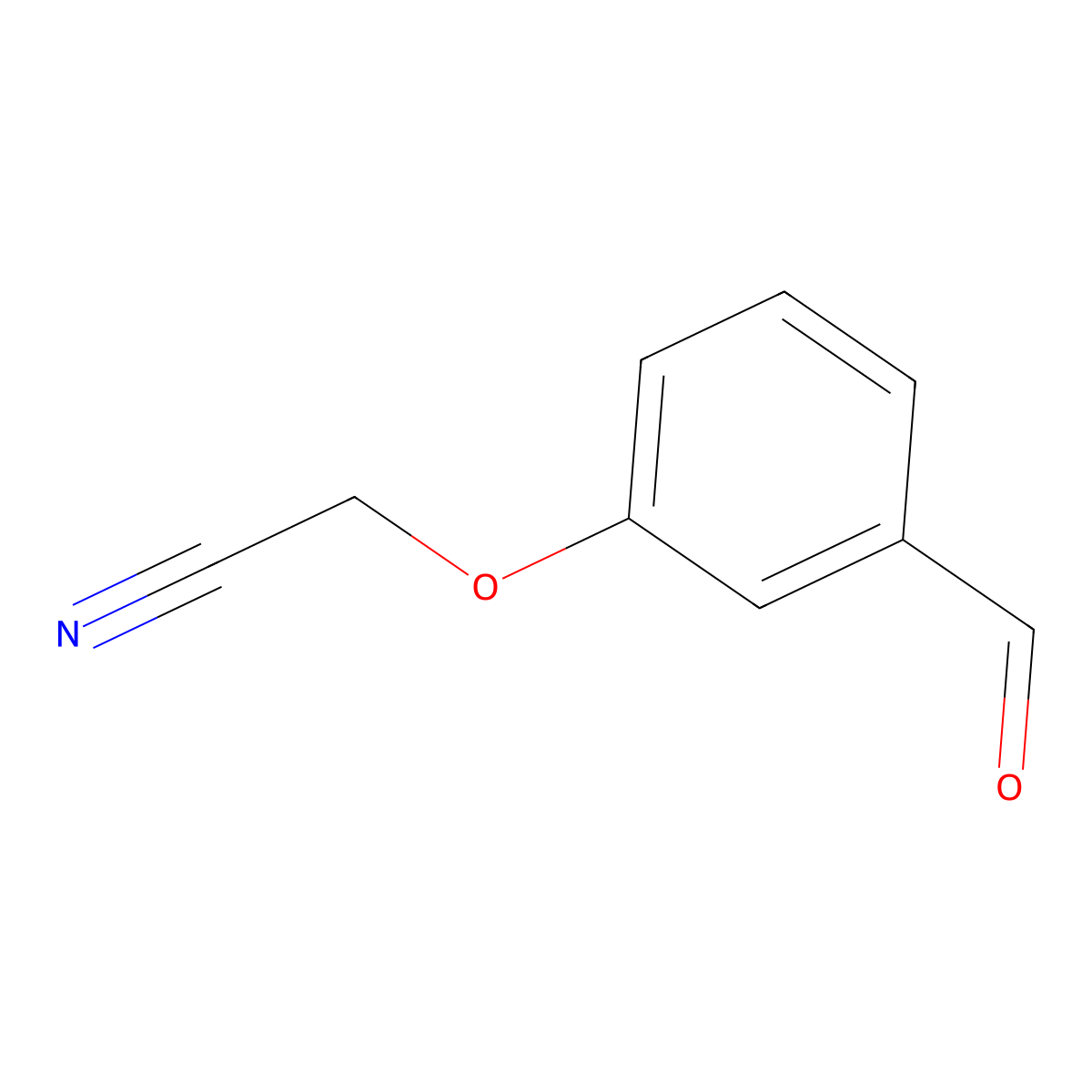 2-(3-Formylphenoxy)acetonitrile molecular structure, CAS 125418-90-8