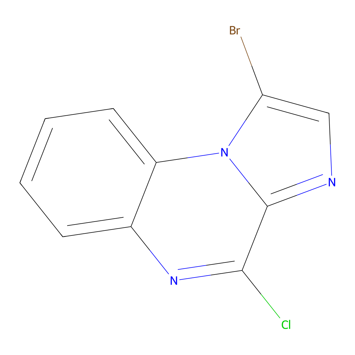 1-Bromo-4-chloroimidazo[1,2-A]quinoxaline molecular structure, CAS 1254196-52-5