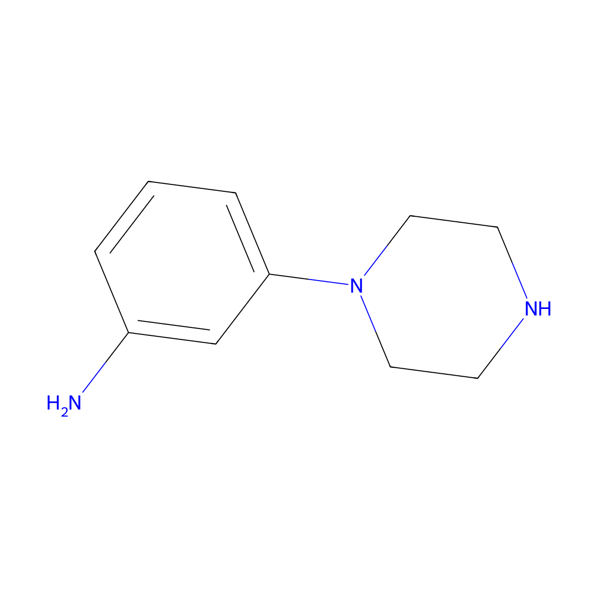 3-Piperazin-1-ylaniline molecular structure, CAS 125422-03-9