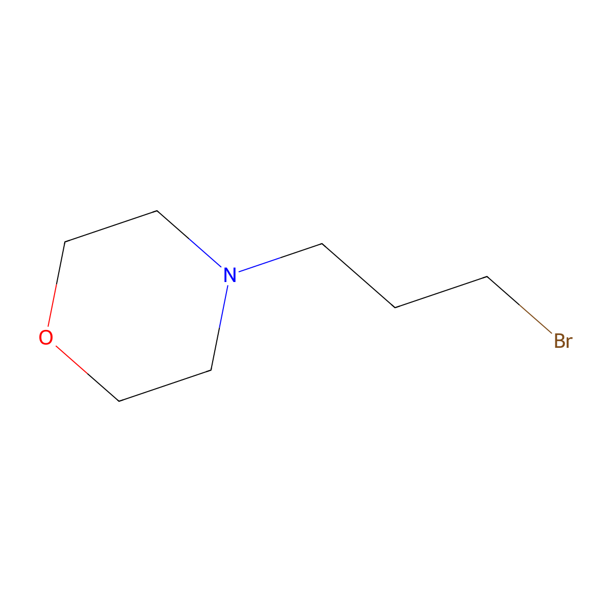 4-(3-Bromopropyl)morpholine molecular structure, CAS 125422-83-5