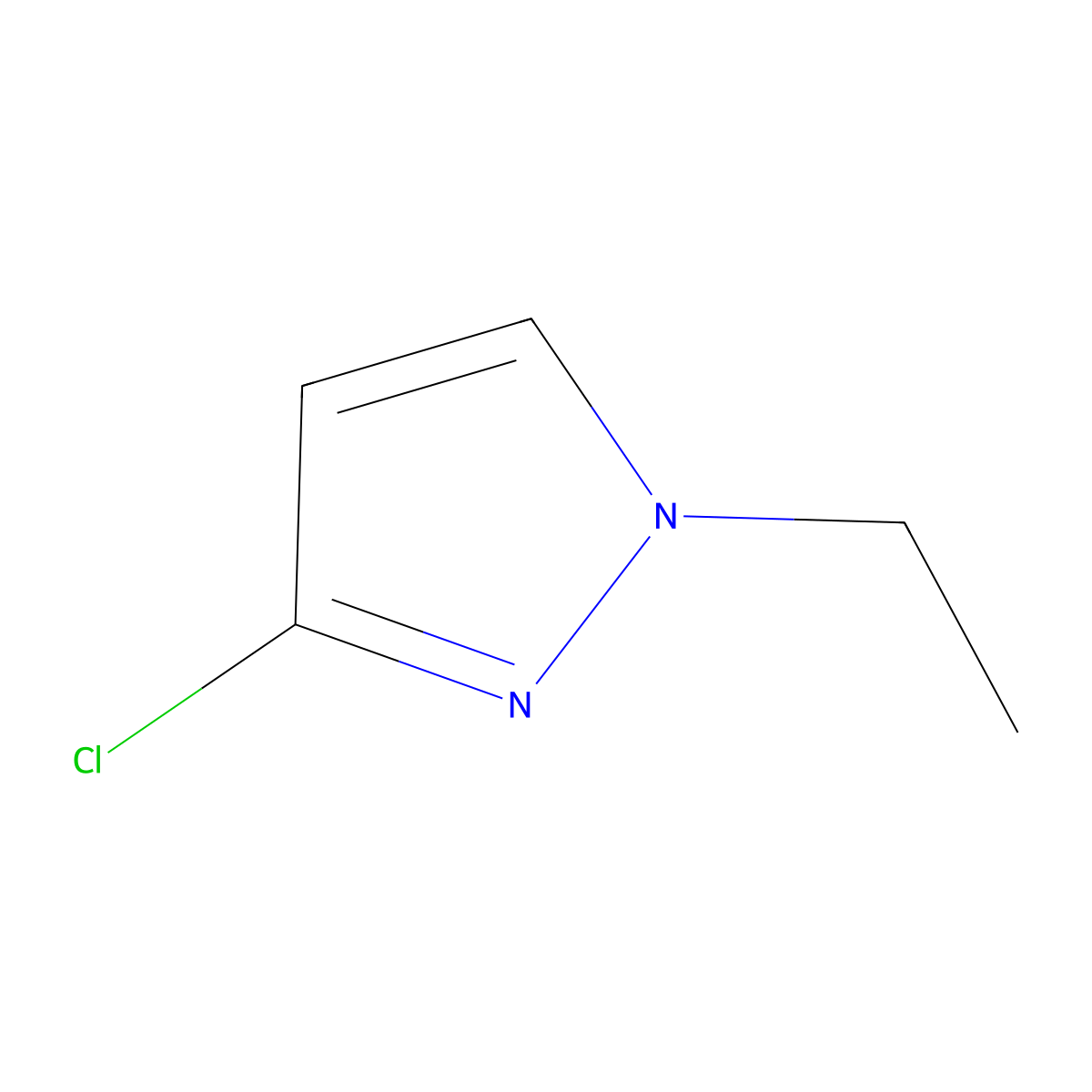3-Chloro-1-ethyl-1H-pyrazole molecular structure, CAS 1254309-82-4