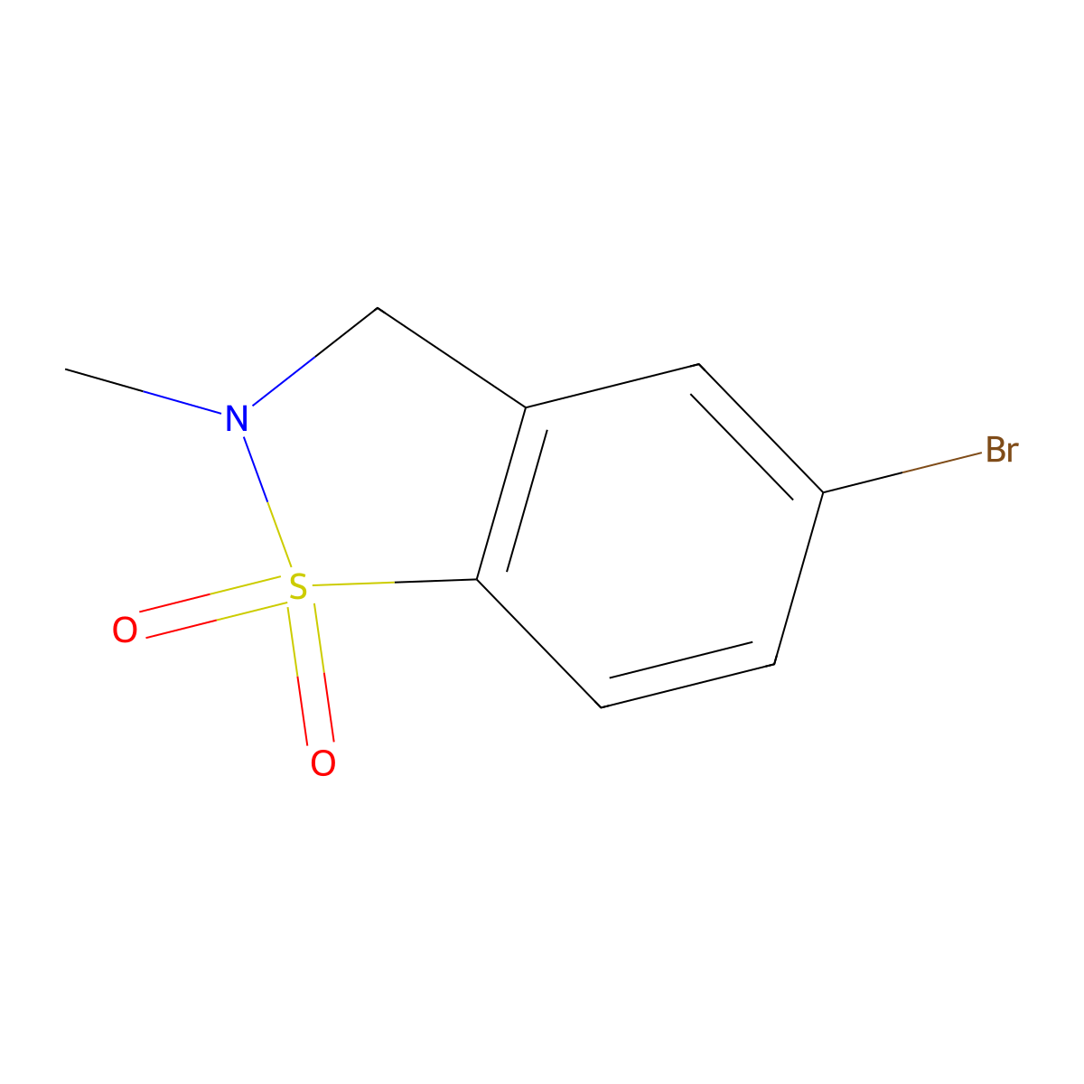 5-Bromo-2-methyl-2,3-dihydrobenzo[d]isothiazole 1,1-dioxide molecular structure, CAS 1254319-63-5