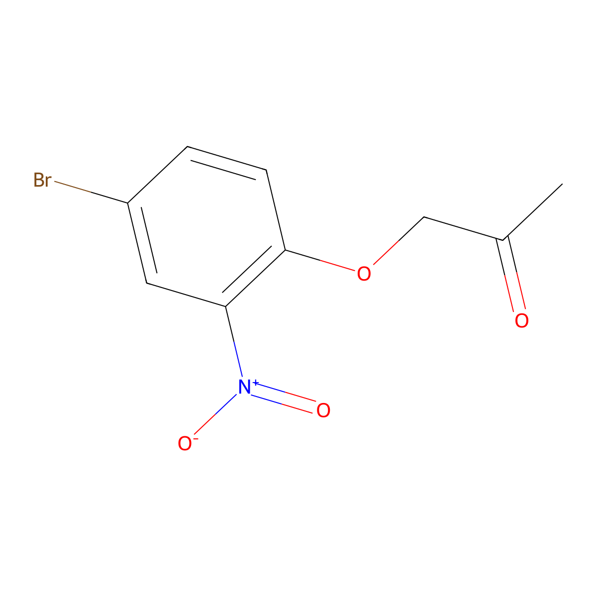 1-(4-Bromo-2-nitrophenoxy)propan-2-one molecular structure, CAS 1254332-83-6