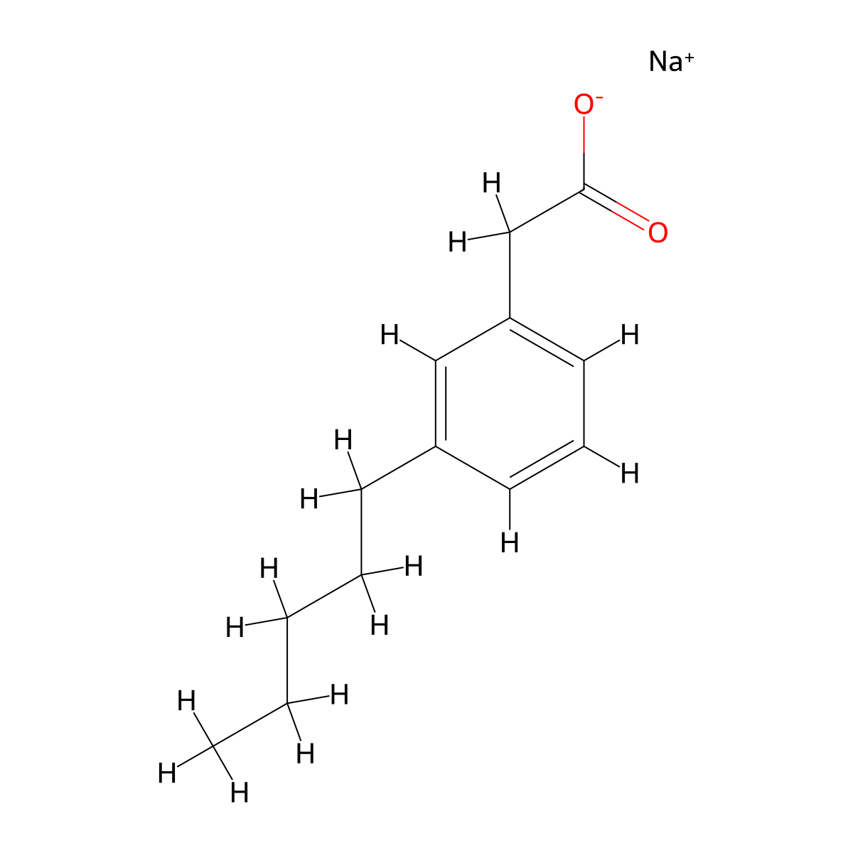 Setogepram sodium molecular structure, CAS 1254472-97-3