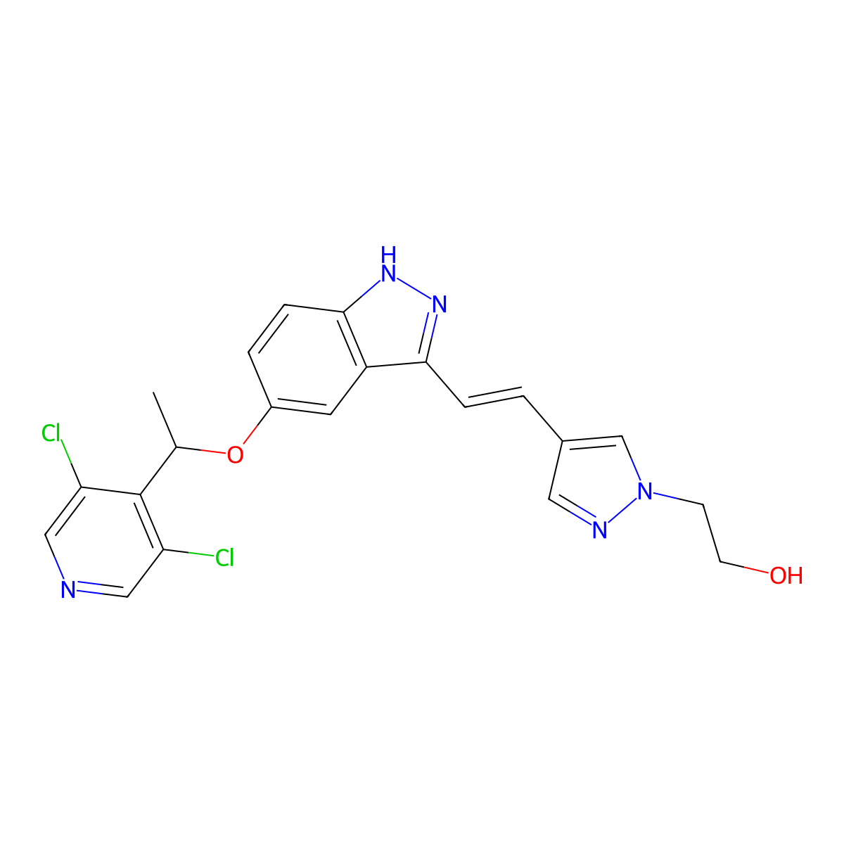 Ly-2874455 molecular structure, CAS 1254473-64-7