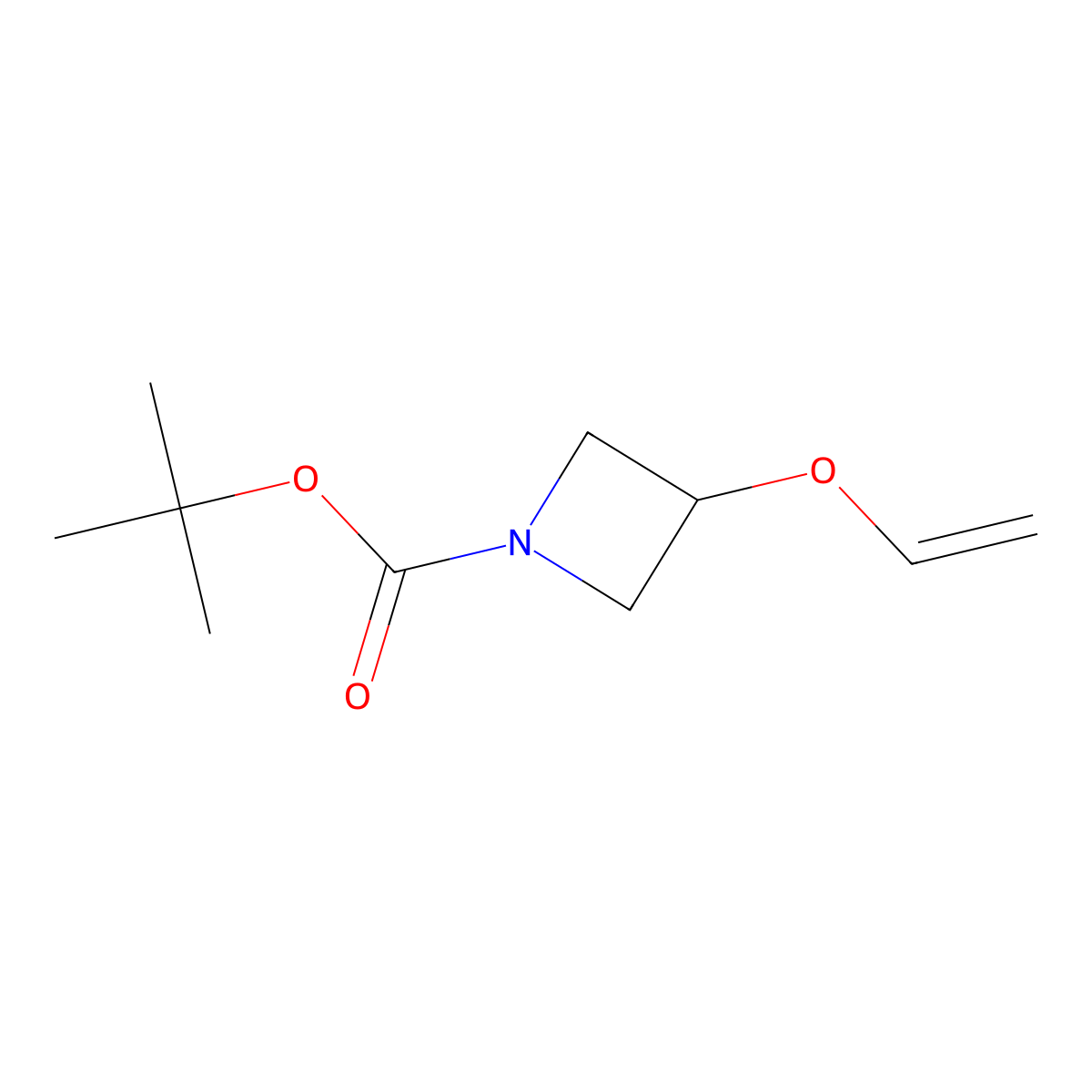 tert-Butyl 3-(vinyloxy)azetidine-1-carboxylate molecular structure, CAS 1254477-65-0