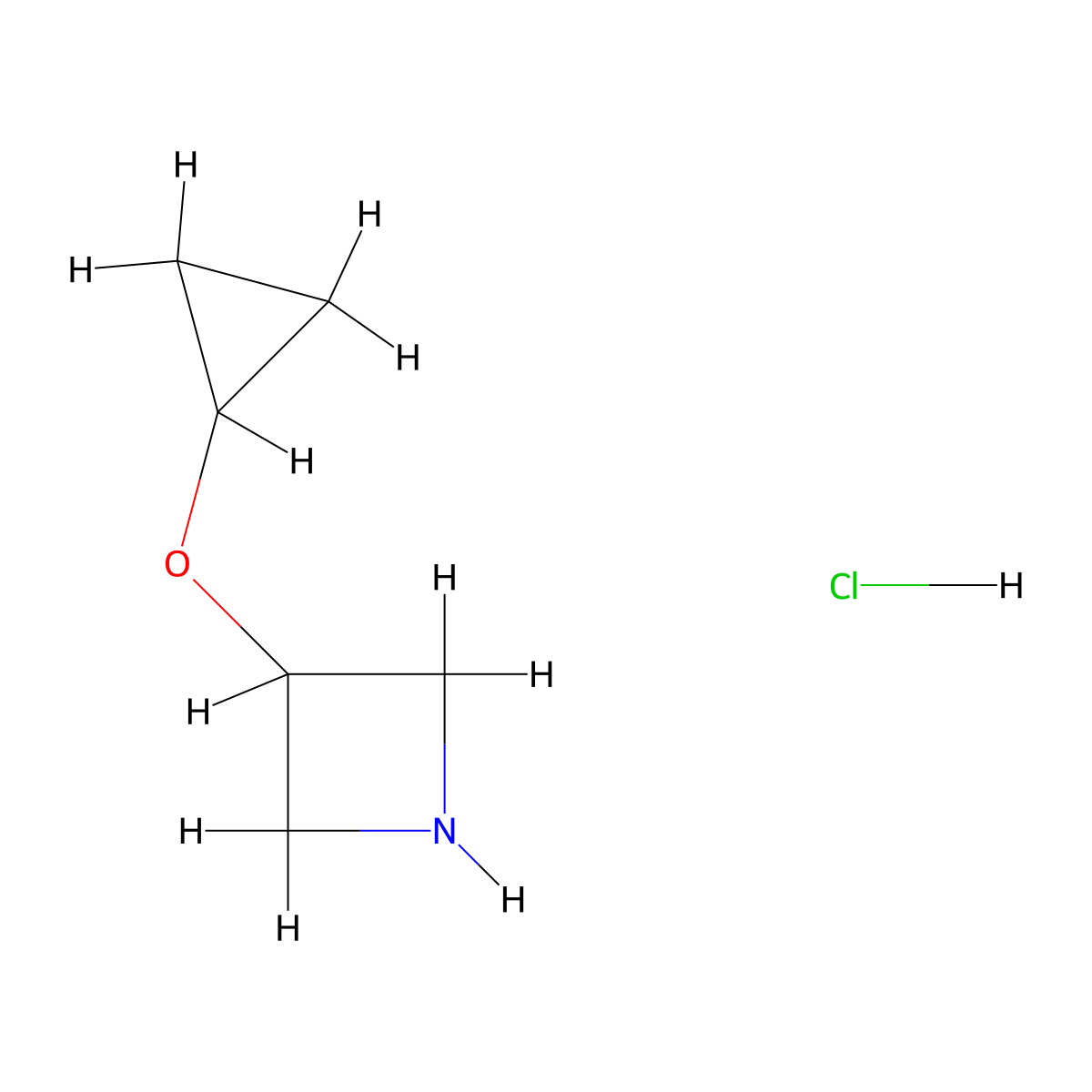 3-Cyclopropoxyazetidine hydrochloride molecular structure, CAS 1254477-67-2