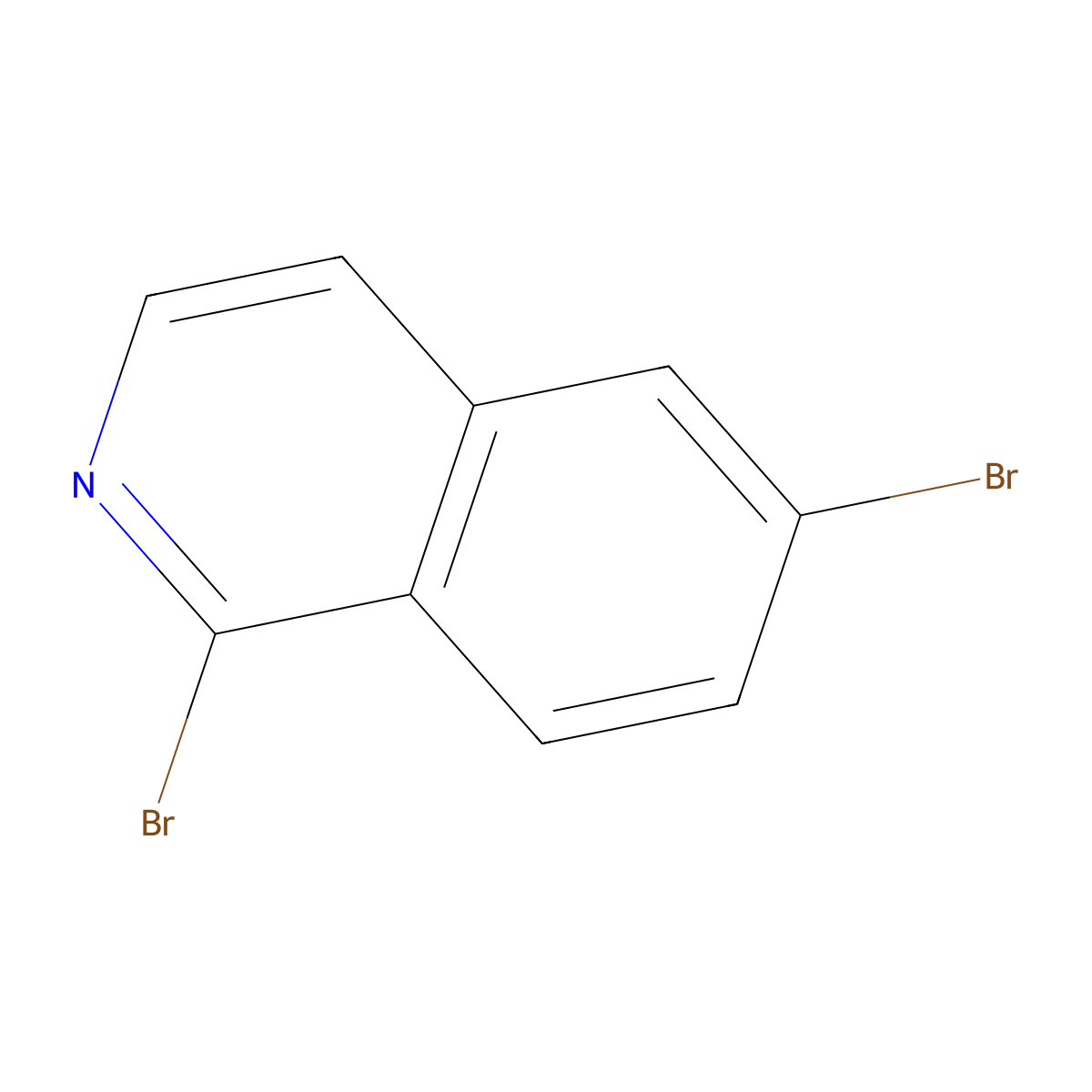 1,6-Dibromoisoquinoline molecular structure, CAS 1254514-00-5