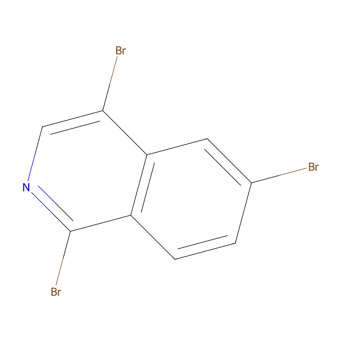 1,4,6-Tribromoisoquinoline molecular structure, CAS 1254514-18-5