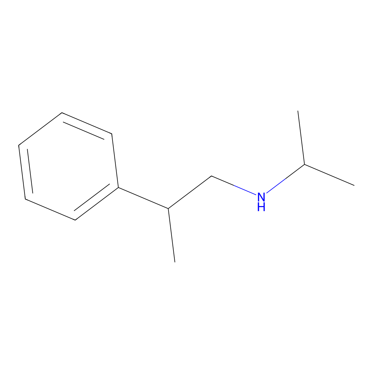(2-Phenylpropyl)(propan-2-yl)amine molecular structure, CAS 125453-50-1