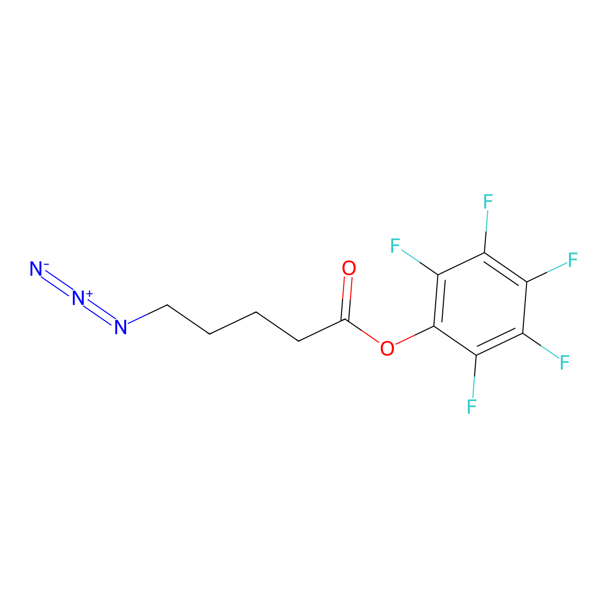 2,3,4,5,6-Pentafluorophenyl 5-azidopentanoate molecular structure, CAS 1254560-90-1