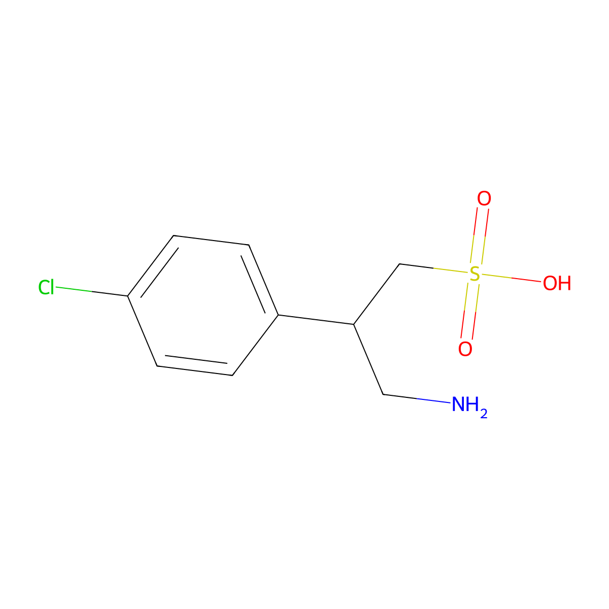 Saclofen molecular structure, CAS 125464-42-8