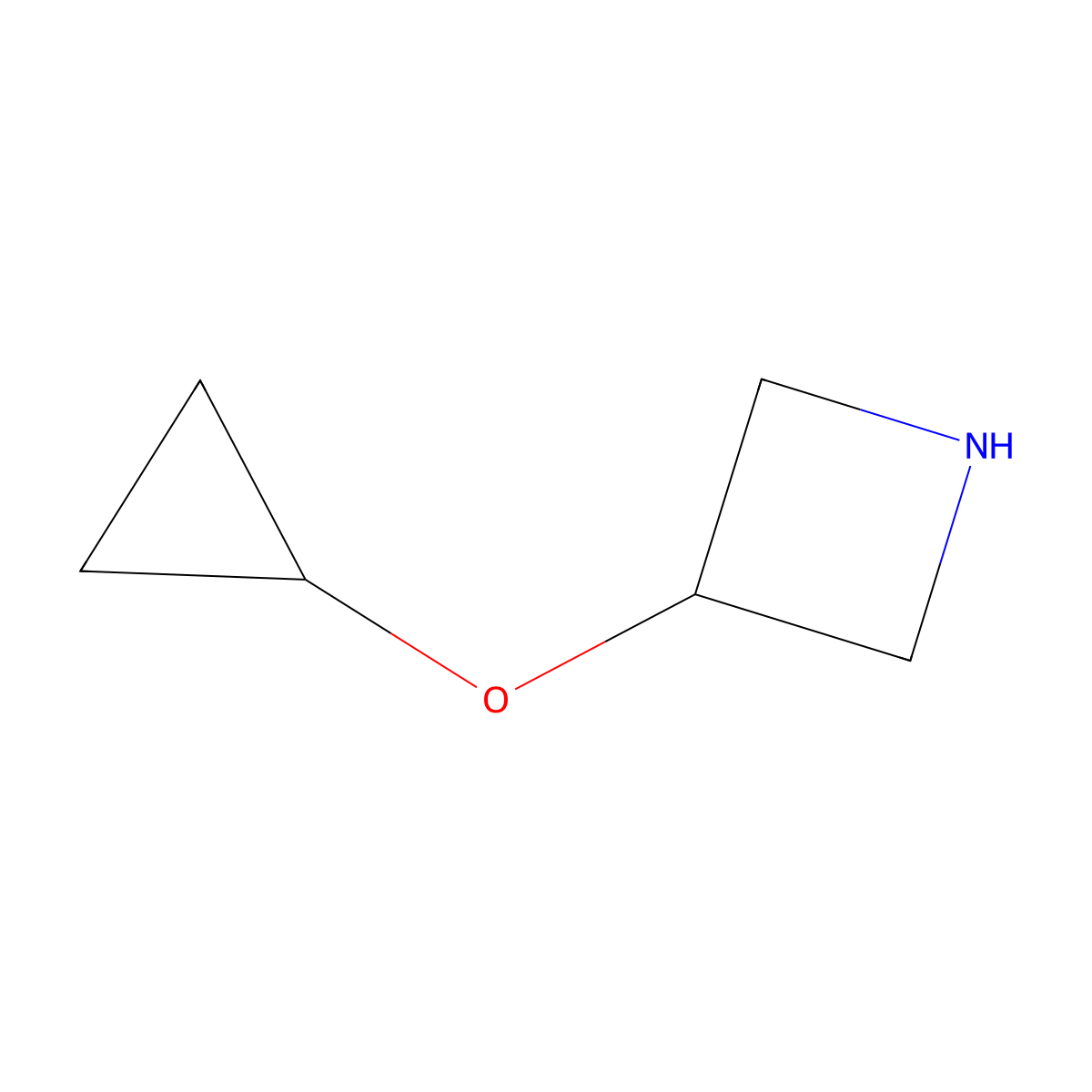 3-Cyclopropoxyazetidine molecular structure, CAS 1254645-35-6