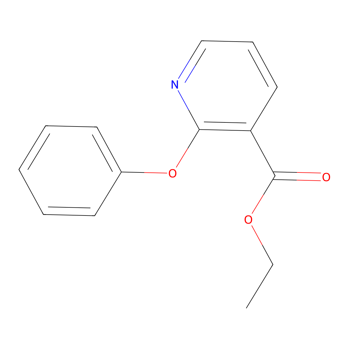 Ethyl 2-phenoxynicotinate molecular structure, CAS 1254691-84-3