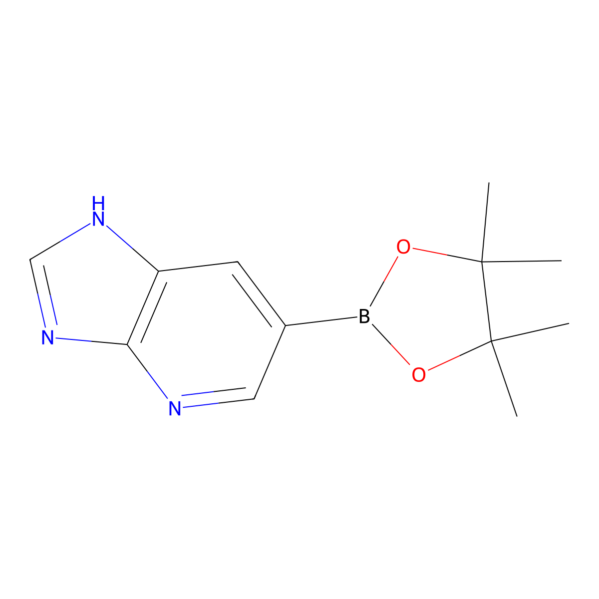 6-(4,4,5,5-Tetramethyl-1,3,2-dioxaborolan-2-YL)-3H-imidazo[4,5-B]pyridine molecular structure, CAS 1254697-46-5