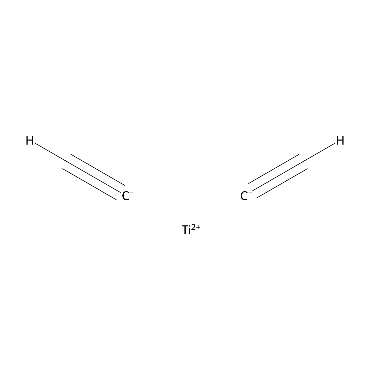 Titanium tetracarbide molecular structure, CAS 12547-96-5