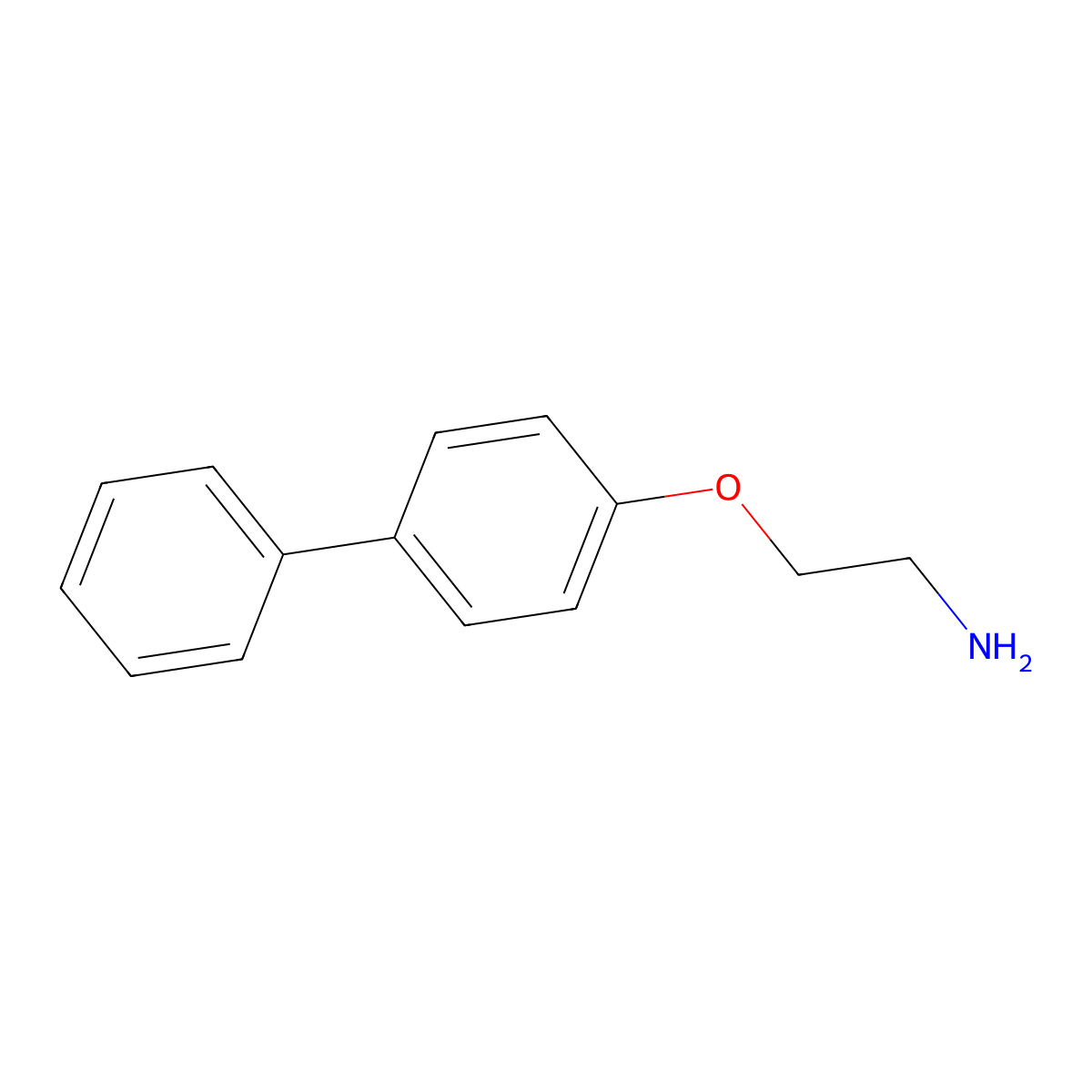 2-([1,1'-Biphenyl]-4-yloxy)ethanamine molecular structure, CAS 125470-84-0