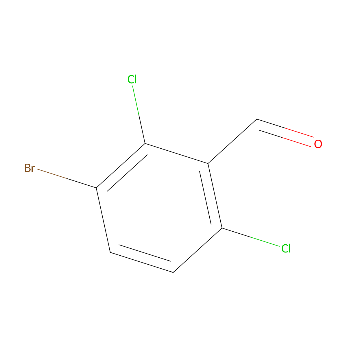 3-Bromo-2,6-dichlorobenzaldehyde molecular structure, CAS 1254701-24-0