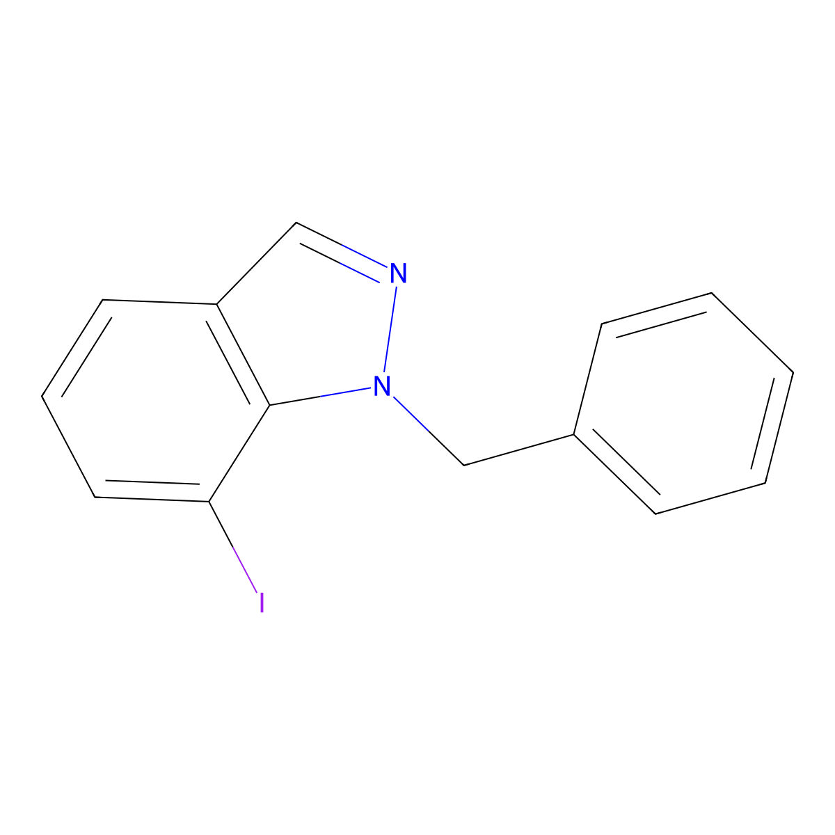 1-Benzyl-7-iodoindazole molecular structure, CAS 1254714-77-6