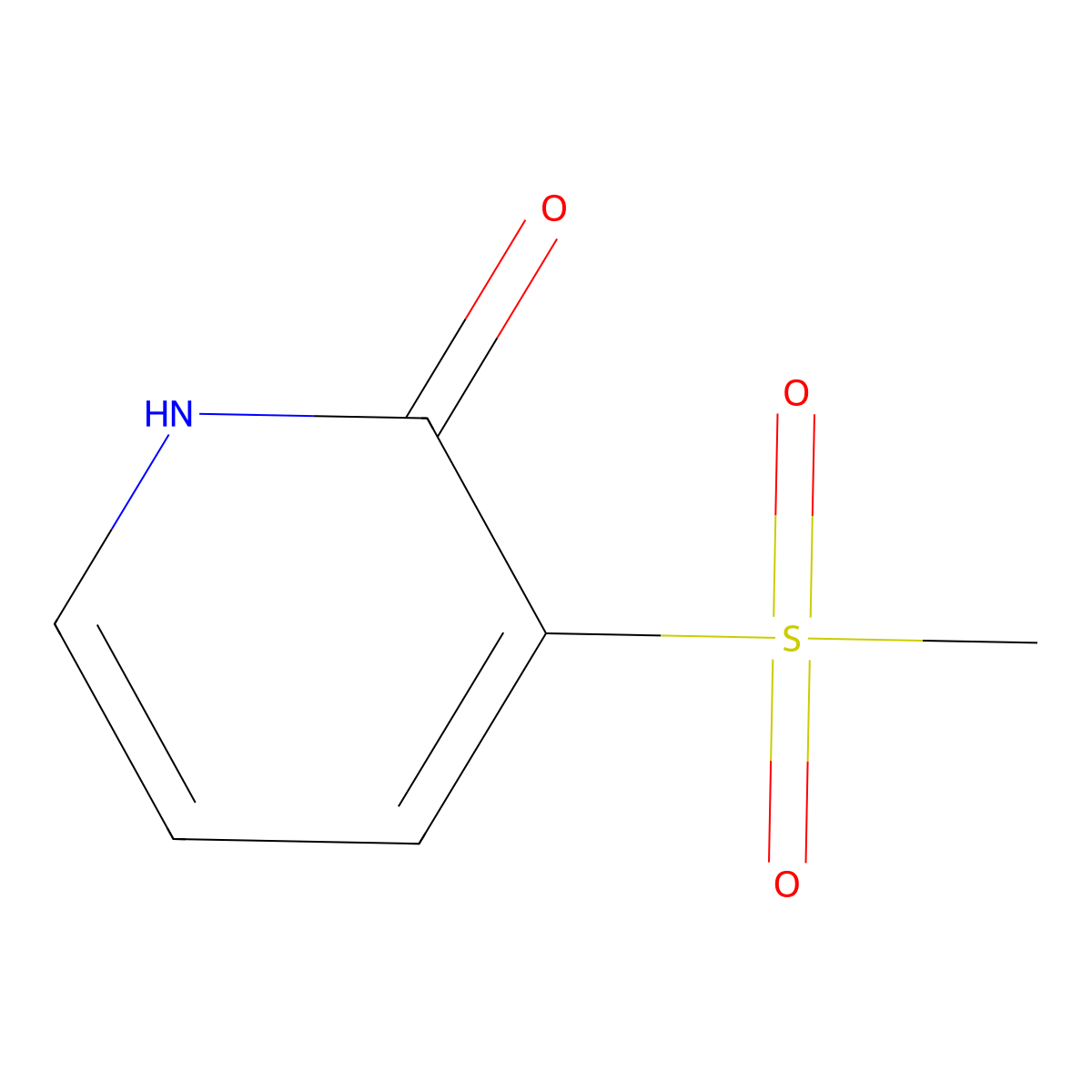 3-(Methylsulfonyl)pyridin-2(1H)-one molecular structure, CAS 1254730-41-0