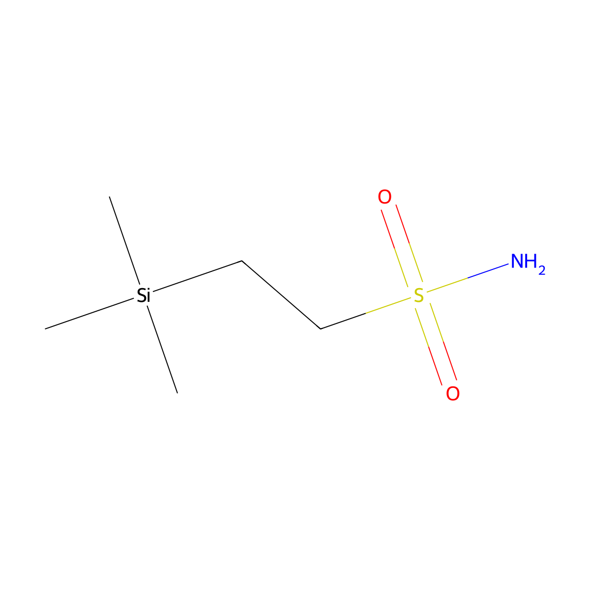 2-(Trimethylsilyl)ethane-1-sulfonamide molecular structure, CAS 125486-96-6
