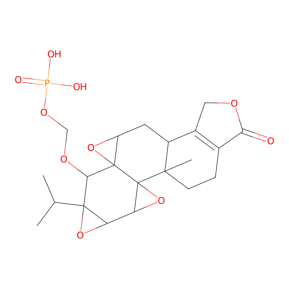 Minnelide free acid molecular structure, CAS 1254885-39-6