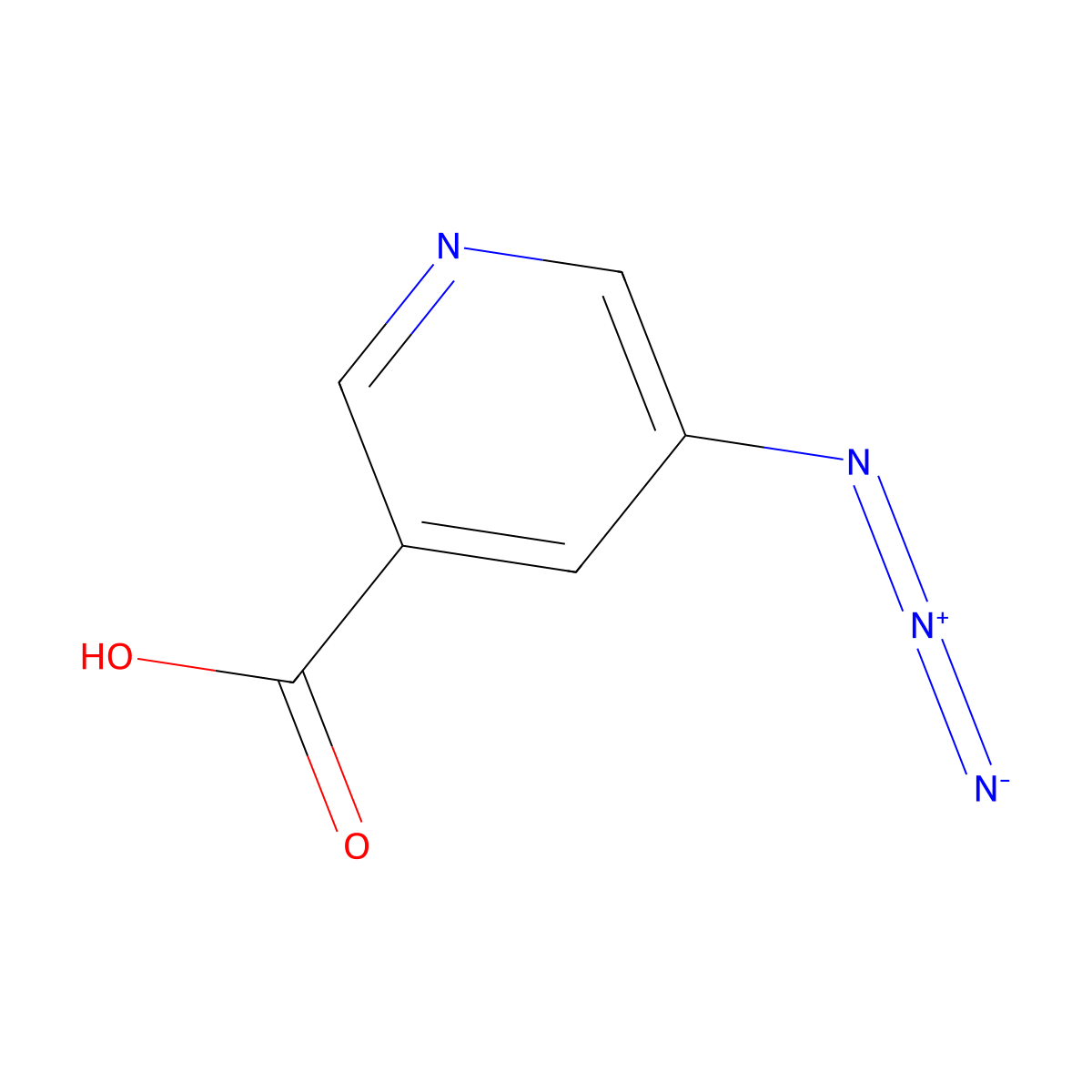 5-Azidopyridine-3-carboxylic acid molecular structure, CAS 1254929-20-8