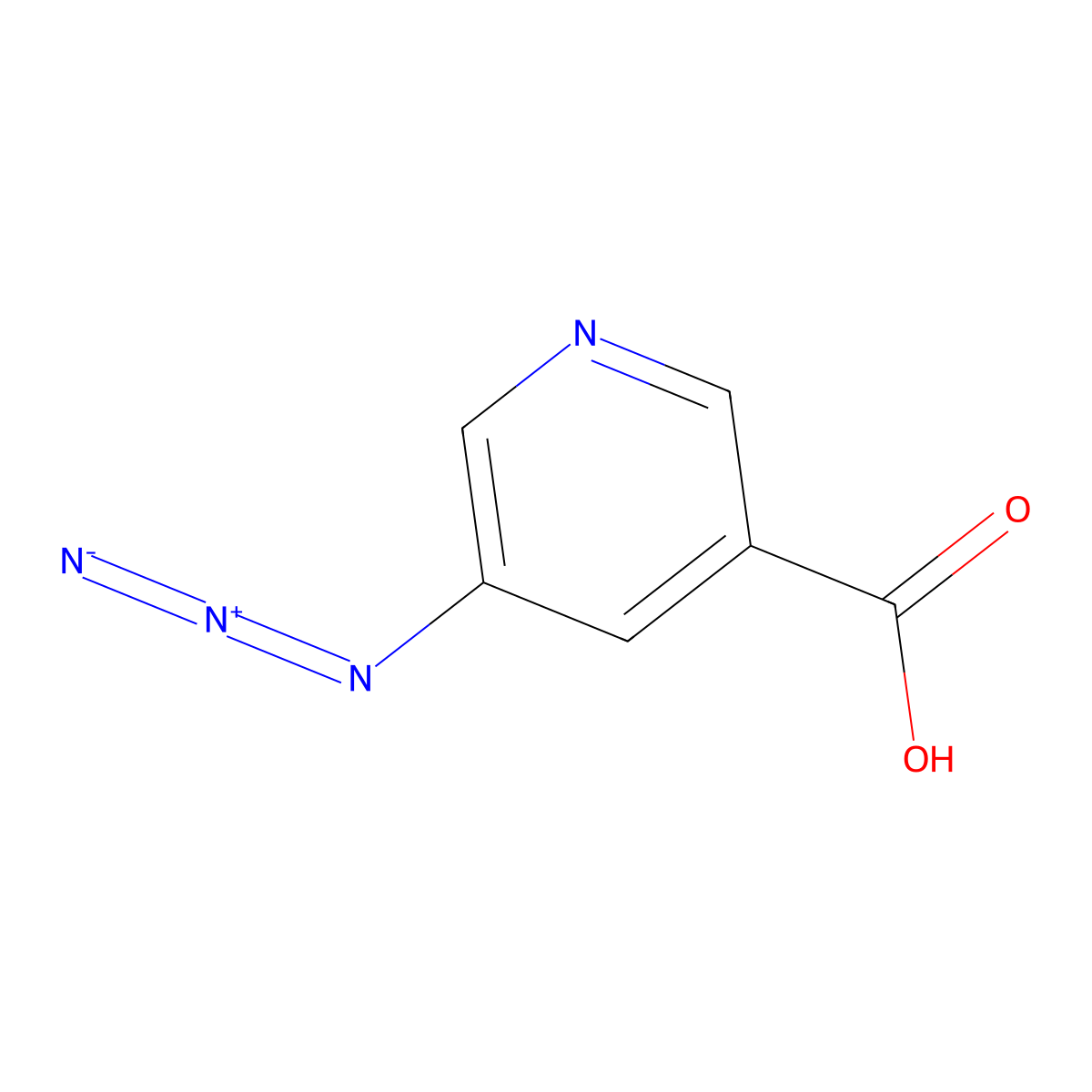 5-Azidopyridine-3-carboxylic acid molecular structure, CAS 1254929-20-8