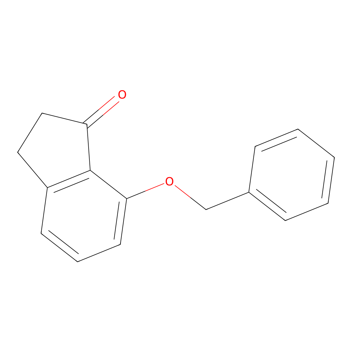 7-(Benzyloxy)-2,3-dihydro-1H-inden-1-one molecular structure, CAS 125494-84-0